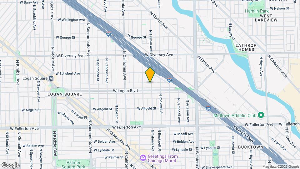 2634-2636 W Logan Blvd Map and Location Details