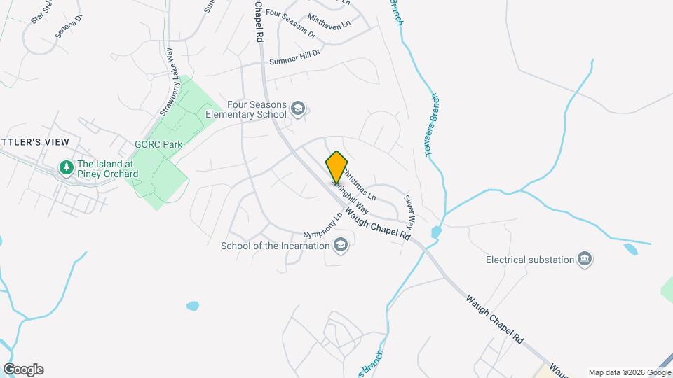 1027 Springhill Way Map and Location Details