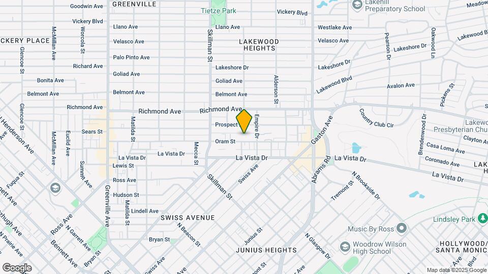 6201 Oram St Mapa y Detalles de la Ubicación