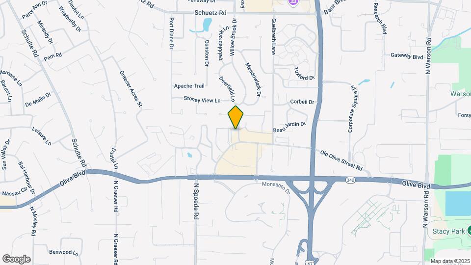 1030 Willow Brook Dr Mapa y Detalles de la Ubicación