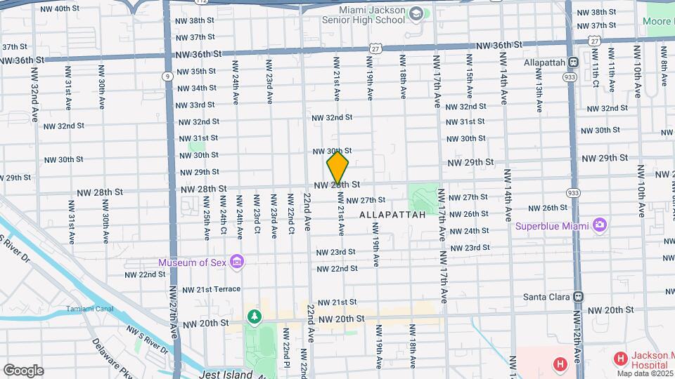 2100 NW 28th St Map and Location Details
