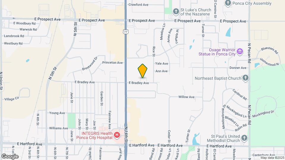 1501 E Bradley Ave Map and Location Details