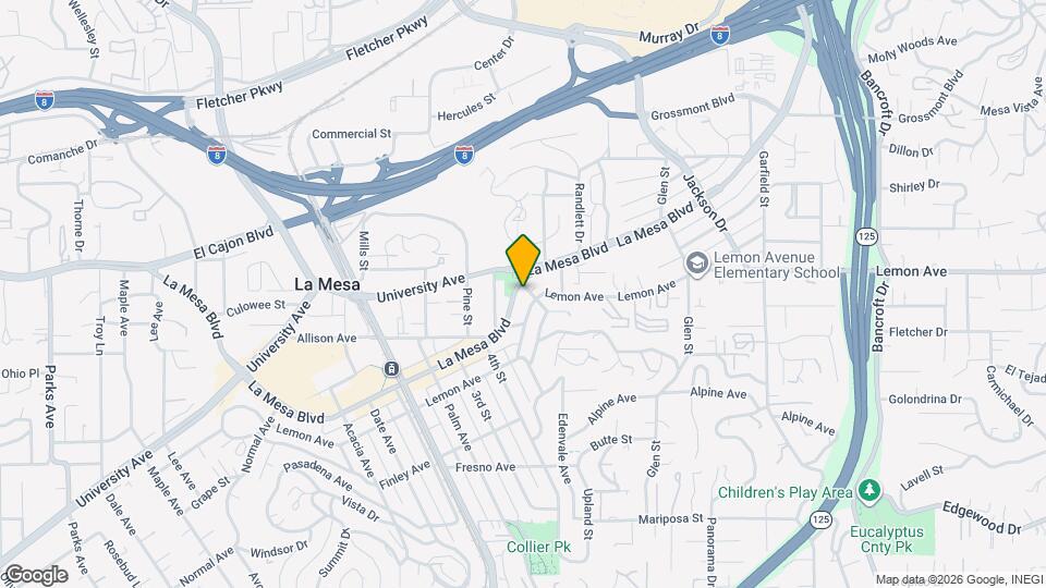 8451 La Mesa Blvd Map and Location Details