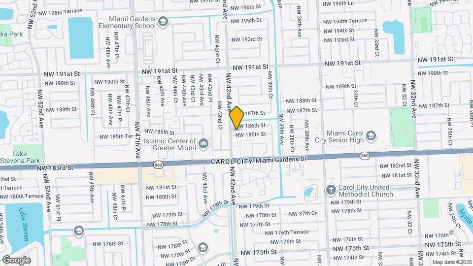 4115 NW 185th St Map and Location Details