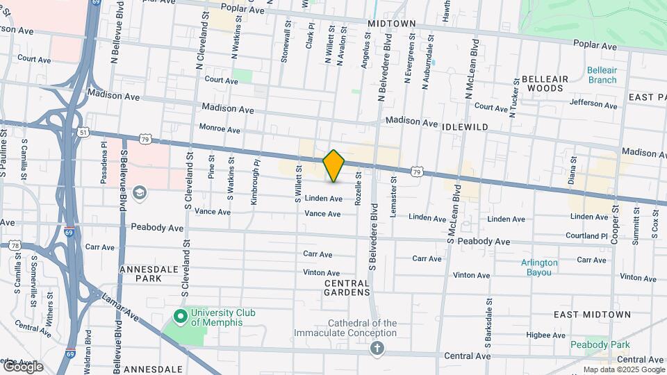 1615 Eastmoreland Ave Mapa y Detalles de la Ubicación