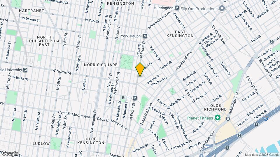 2021 N Front St Mapa y Detalles de la Ubicación