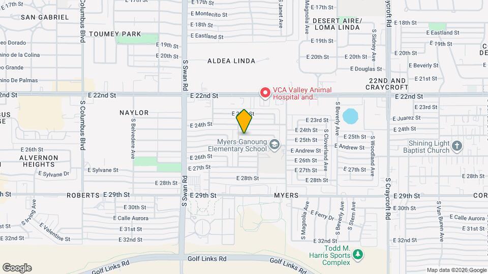 4910 E 25th St Map and Location Details
