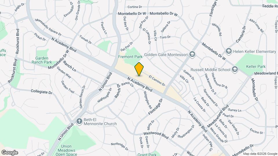 5038 El Camino Dr Map and Location Details