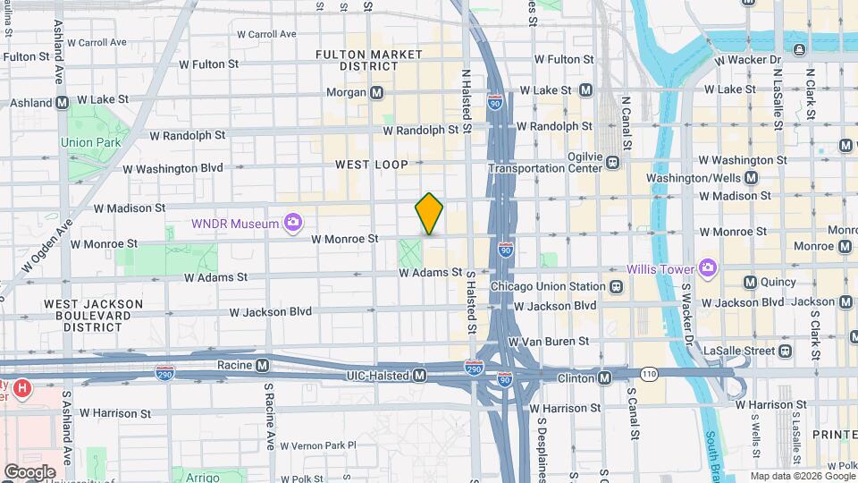 843 W Monroe St Map and Location Details