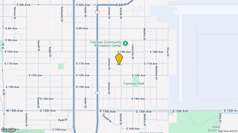 1040 E 11th Ave, Unit #3 Map and Location Details