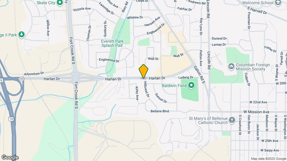 1220 Hillcrest Dr Map and Location Details