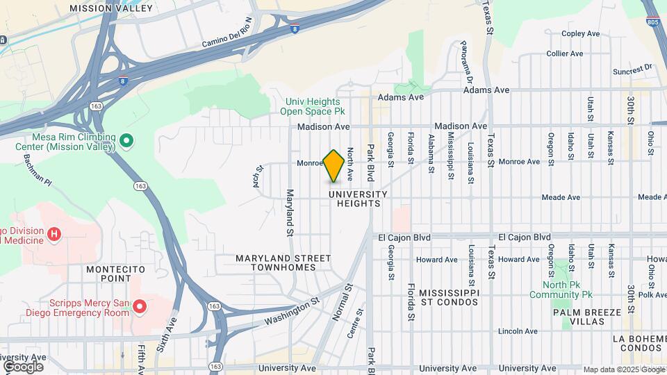 4429 Campus Ave Mapa y Detalles de la Ubicación