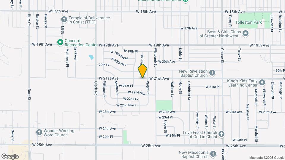 4071 W 21st Ave Map and Location Details