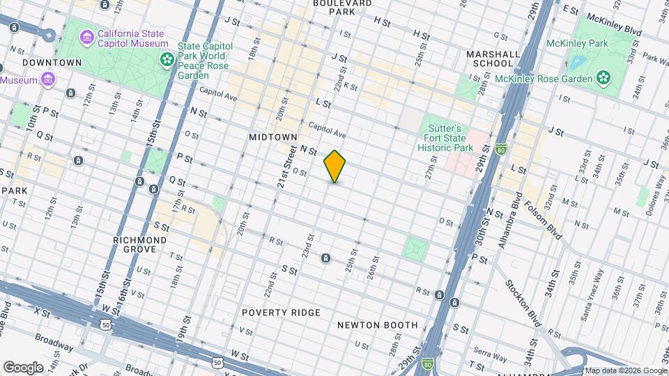 2310 1/2 O St, Unit 2310 1/2 O street Mapa y Detalles de la Ubicación