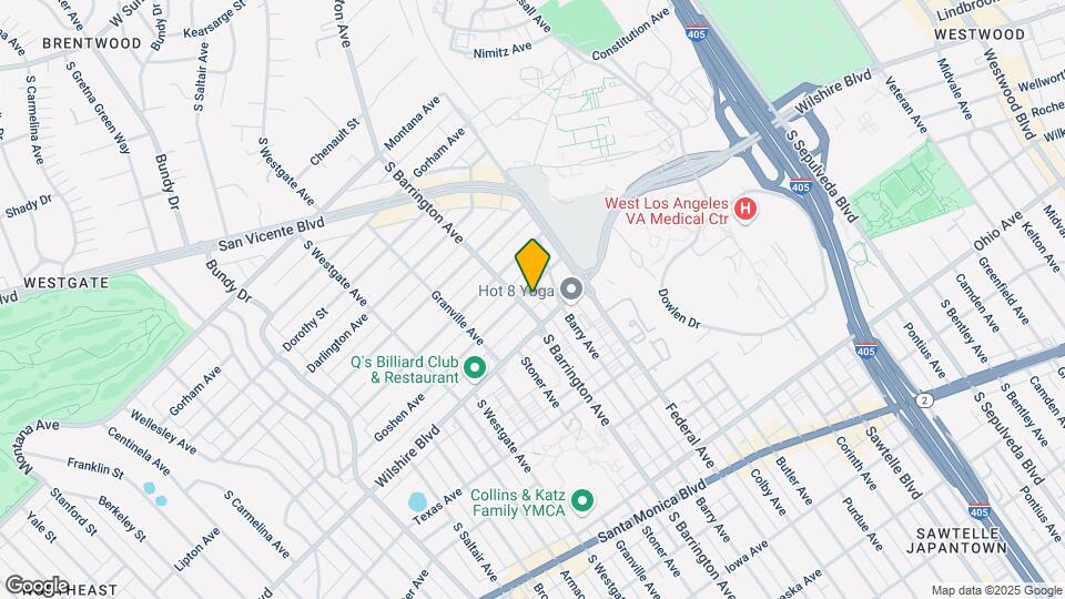 1154 S Barrington Ave Mapa y Detalles de la Ubicación