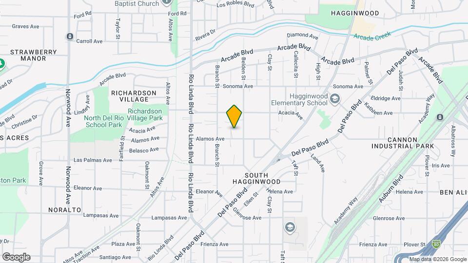 1043 Alamos Ave Map and Location Details