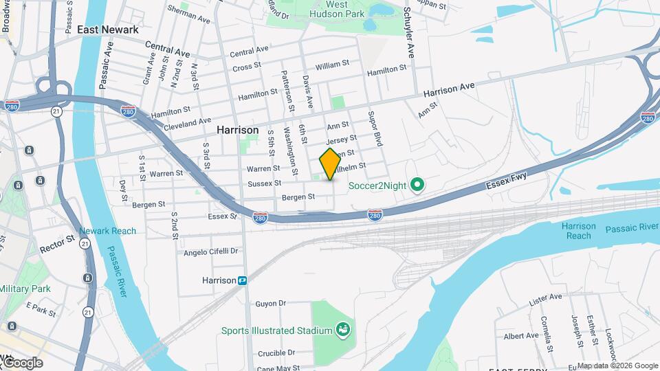 635 Sussex St Map and Location Details