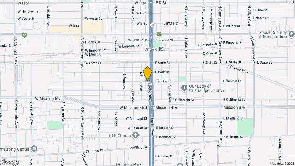 107 W Sunkist St Map and Location Details