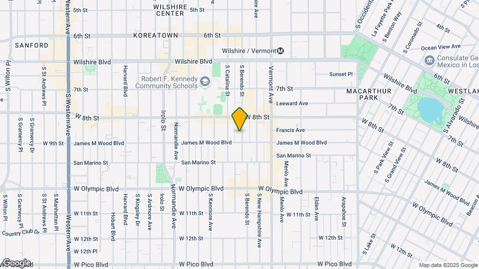 841 S Berendo St Map and Location Details