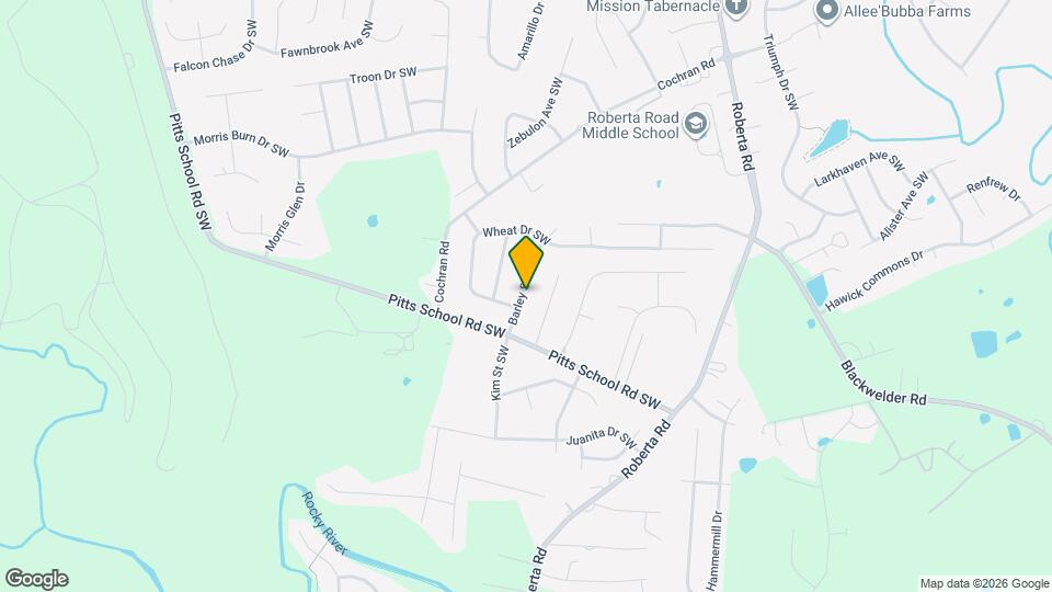 4271 Barley St SW Mapa y Detalles de la Ubicación