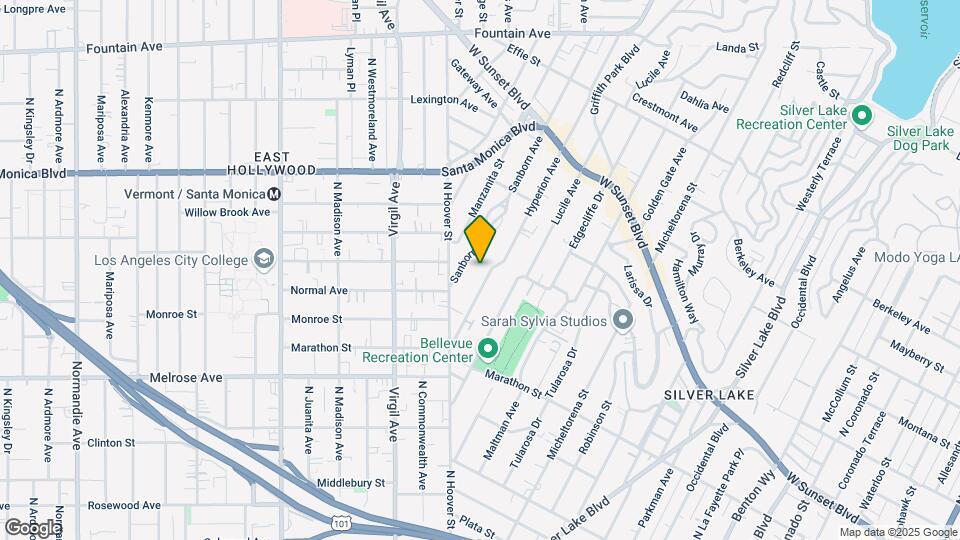 859 Hyperion Ave Map and Location Details