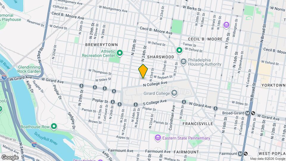 2336 W Thompson St Map and Location Details