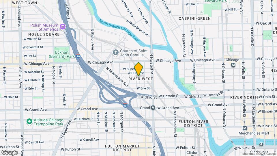679 N Peoria St Map and Location Details