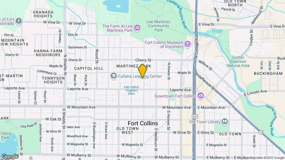 225 N Sherwood St Map and Location Details