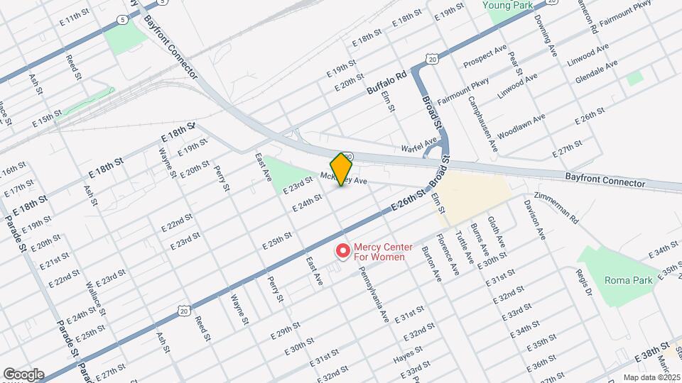 1123 E 24th St Map and Location Details