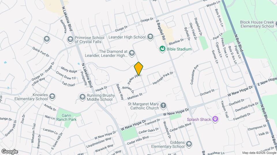 1206 Parker Pl Map and Location Details