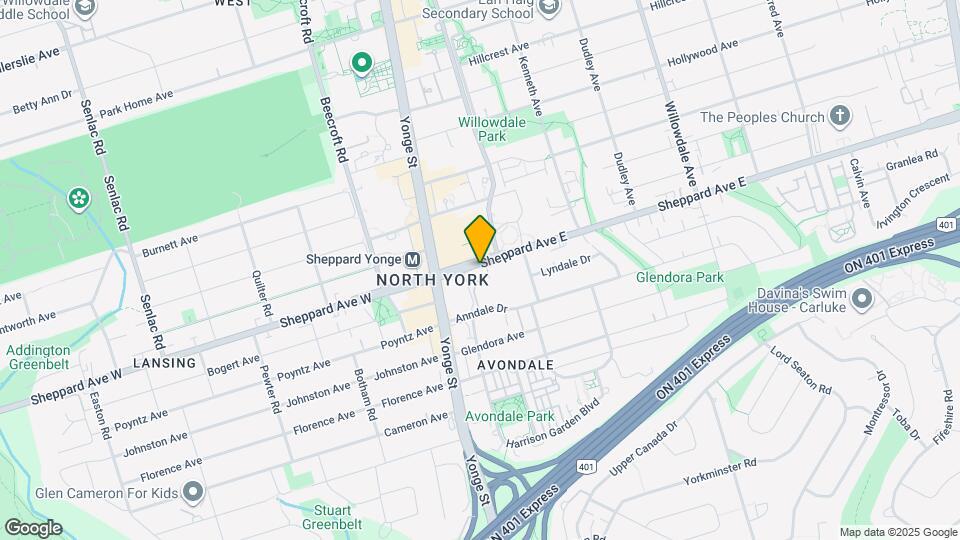 39 Sheppard Ave E Map and Location Details