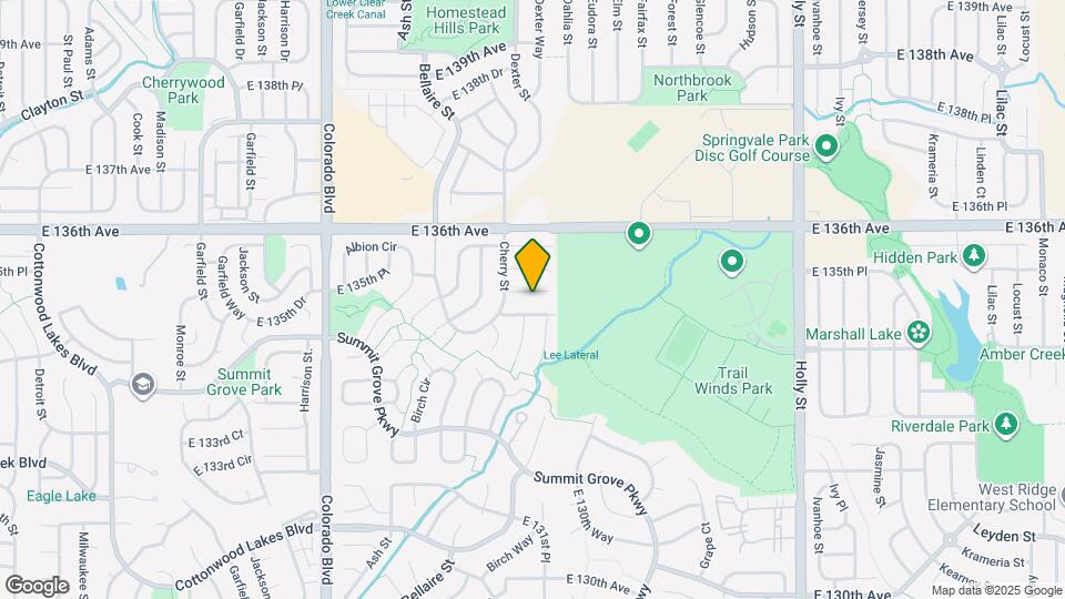 4654 E 135th Ave Map and Location Details