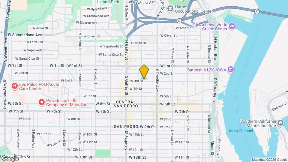 590 W 3rd St Map and Location Details