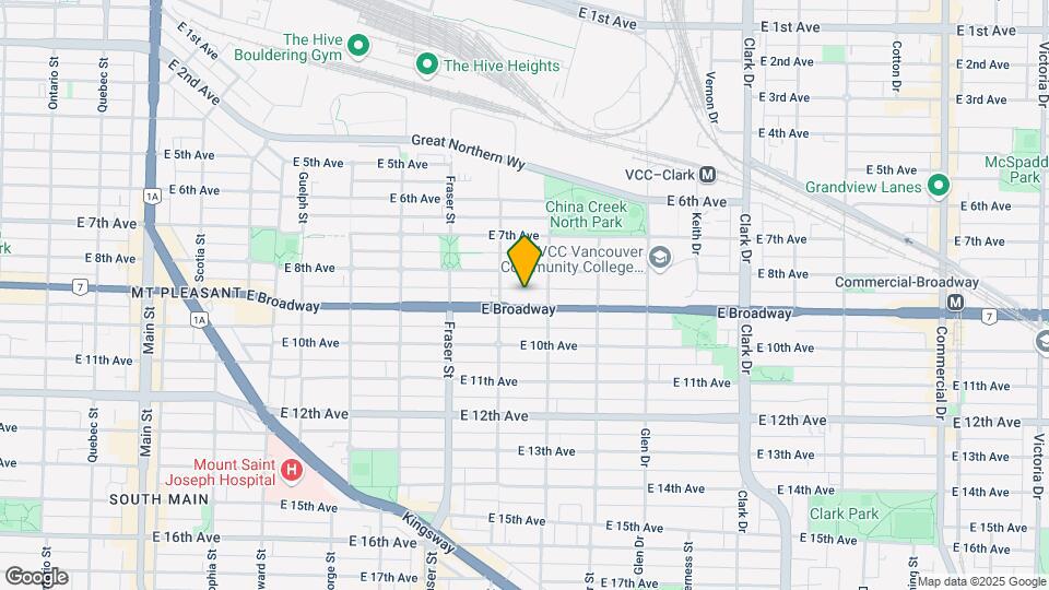 837 E Broadway Map and Location Details