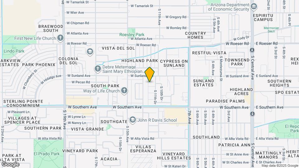 5707 S 12th Ln Map and Location Details