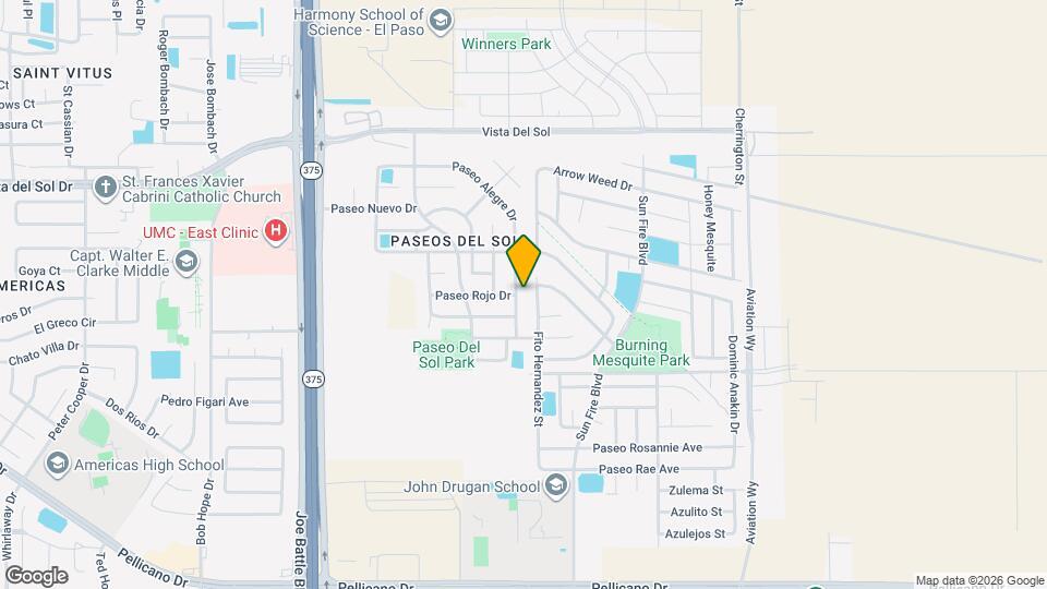 12564 Paseo Alegre Dr Map and Location Details