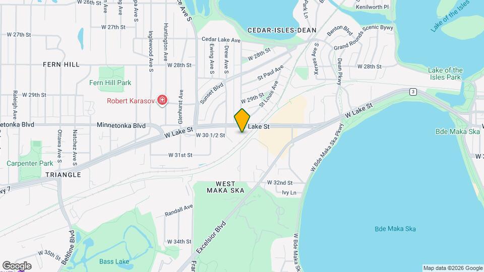 3022 Lake Shore Dr Map and Location Details
