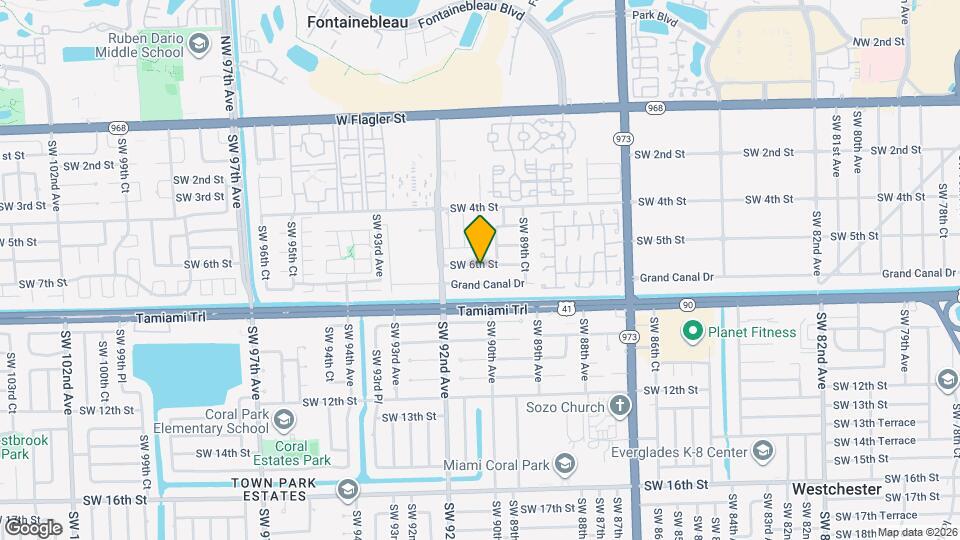 9064 SW 6th St Map and Location Details