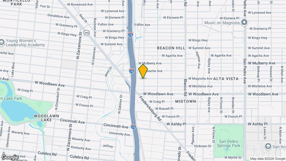 1200 W Magnolia Ave Mapa y Detalles de la Ubicación
