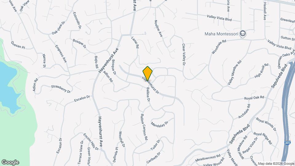 4121 Hayvenhurst Dr Map and Location Details