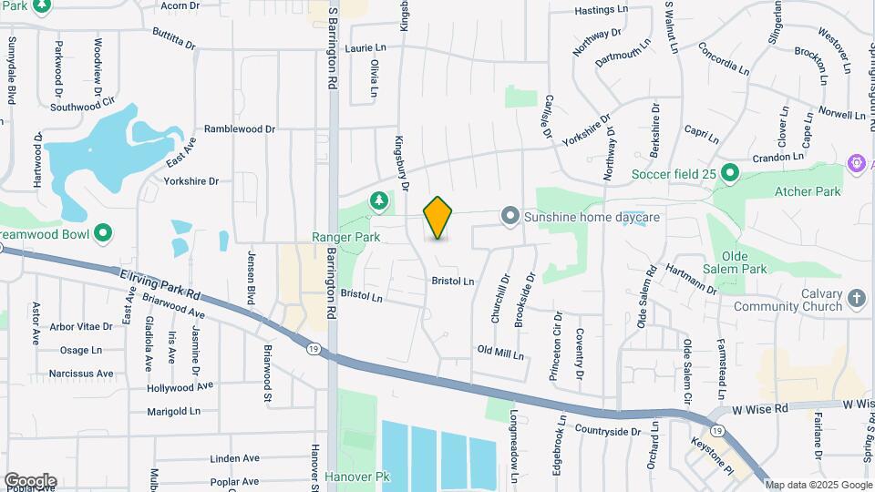 1303 Kingsbury Dr Map and Location Details