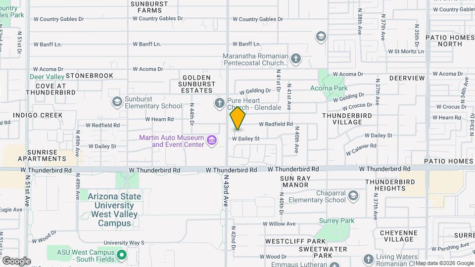 14009 N 42nd Dr Map and Location Details