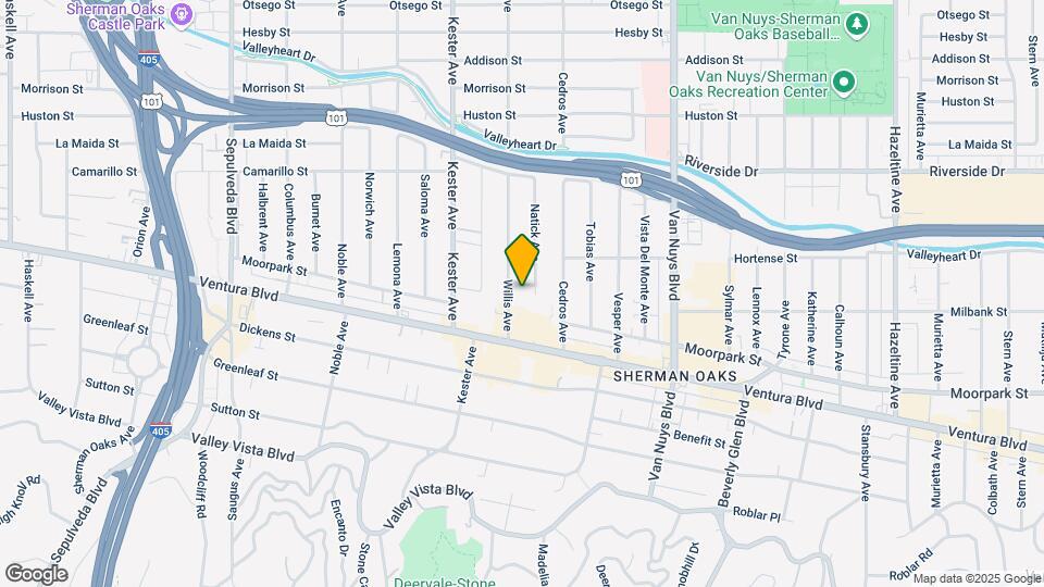 4558 Willis Ave, Unit 109 Map and Location Details