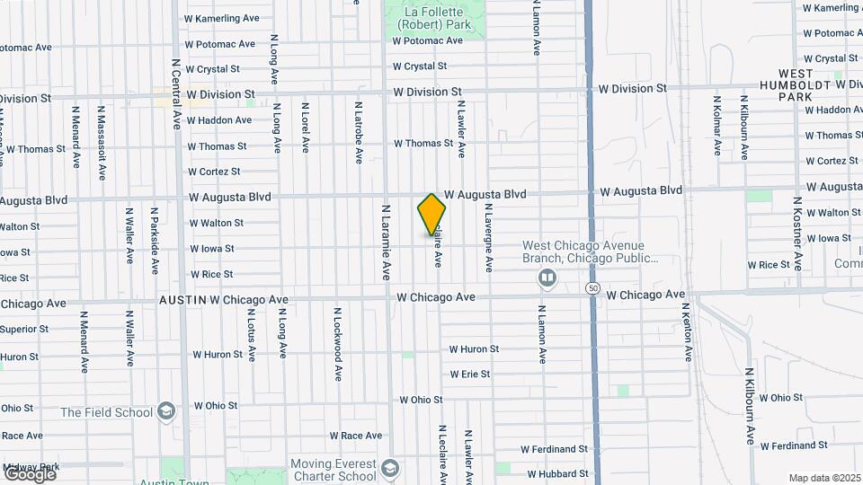 900 N Leclaire Ave Mapa y Detalles de la Ubicación