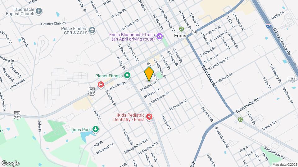 500 W Milam St Map and Location Details