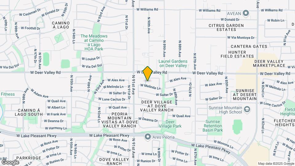 21629 N 90th Ave Map and Location Details