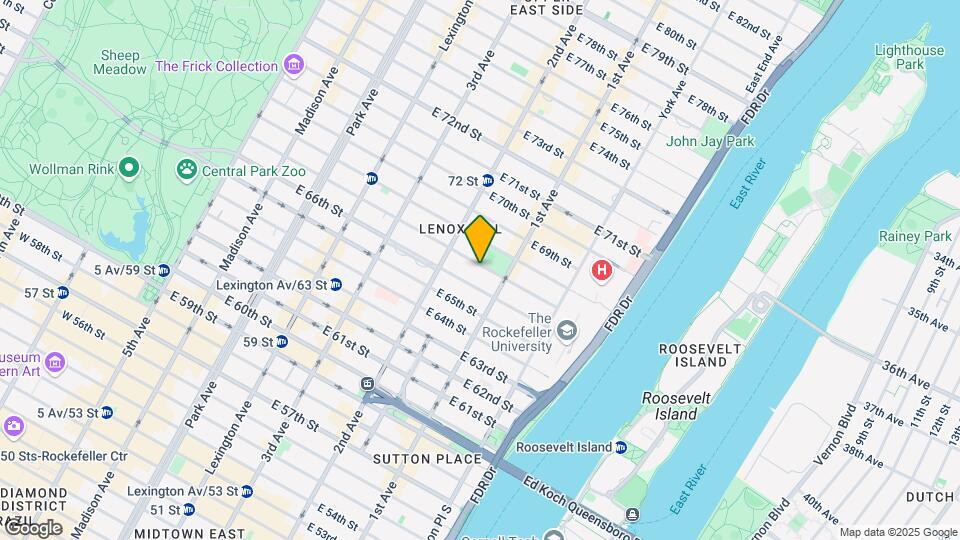 332 E 67th St Map and Location Details