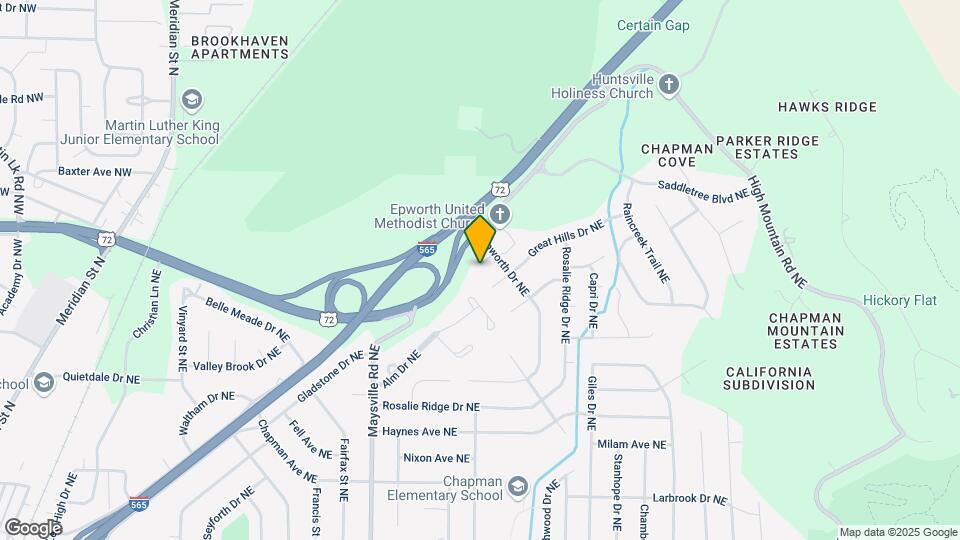 2105 Epworth Dr NE Map and Location Details