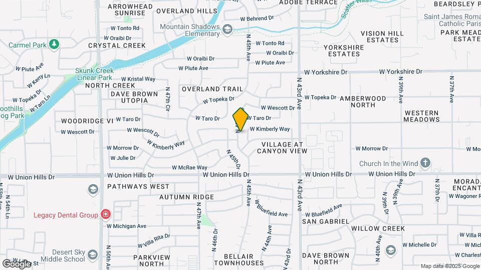 18829 N 45th Ave Map and Location Details