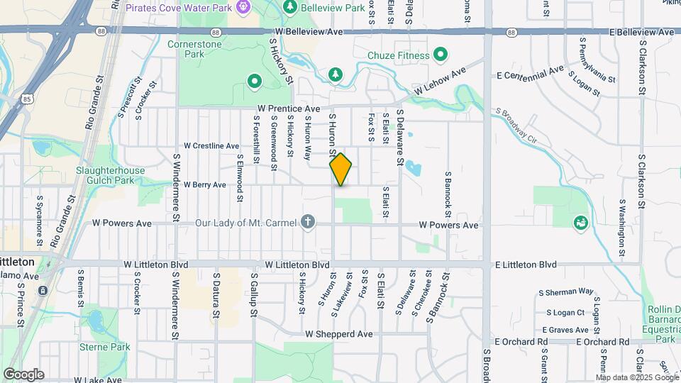 5504 S Huron St Mapa y Detalles de la Ubicación